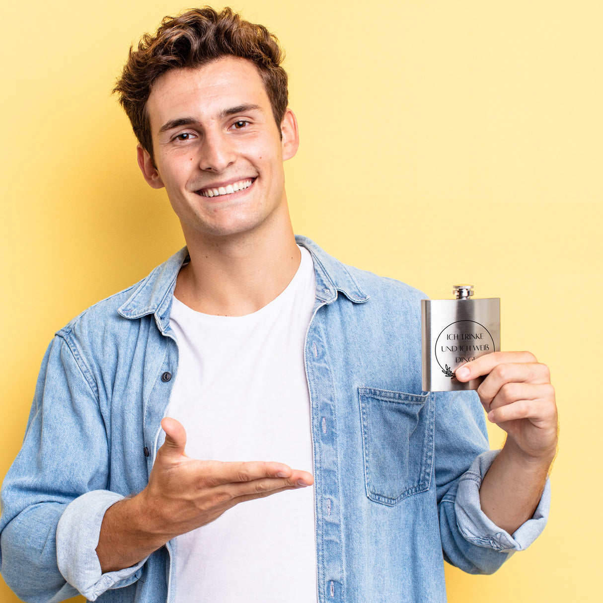 Ich Trinke und weiß Dinge Flachmann