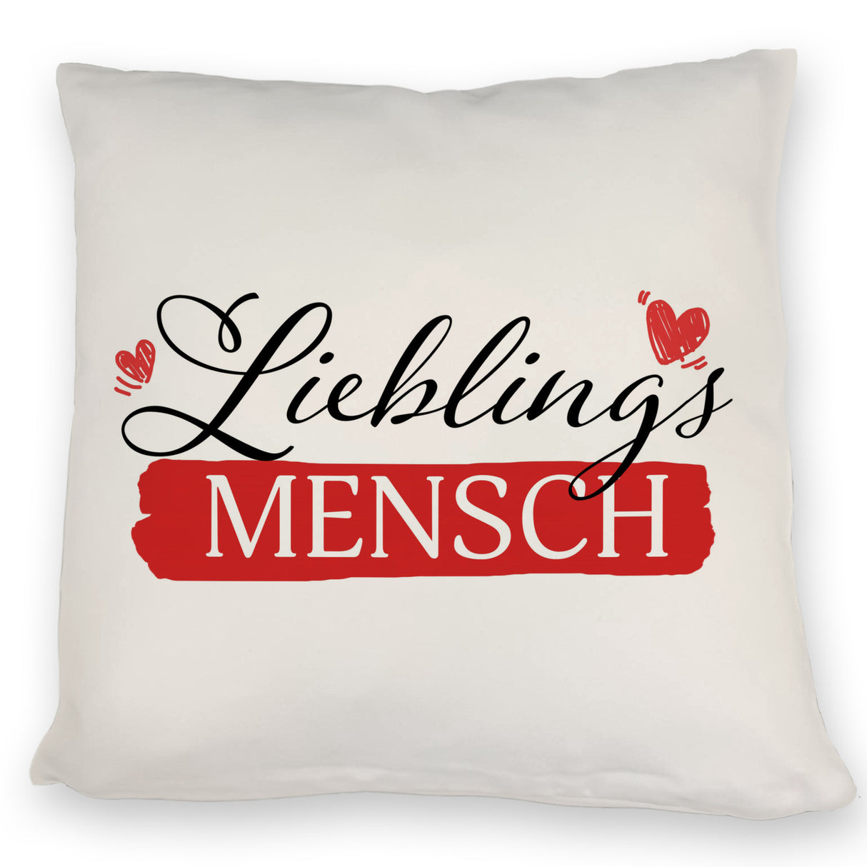 Liebster Mensch Kissen mit Lieblingsmensch Text