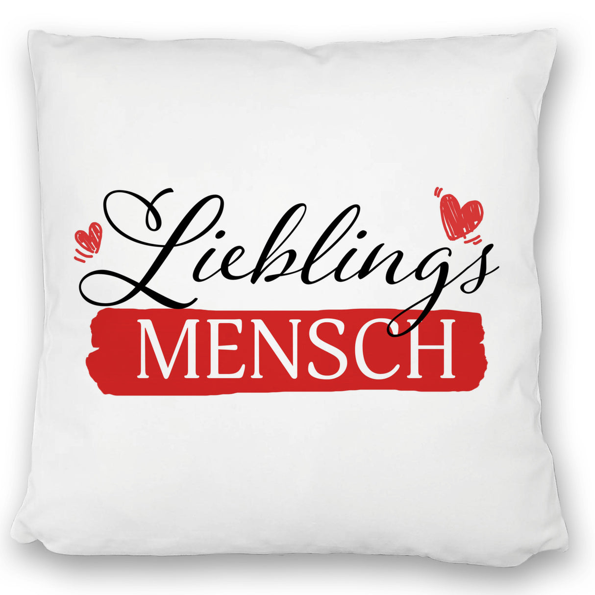 Liebster Mensch Kissen mit Lieblingsmensch Text