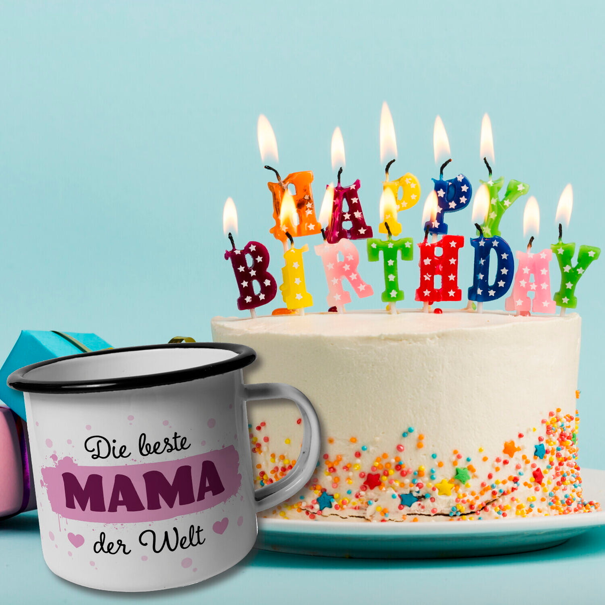 Die beste MAMA der Welt Emaille Tasse