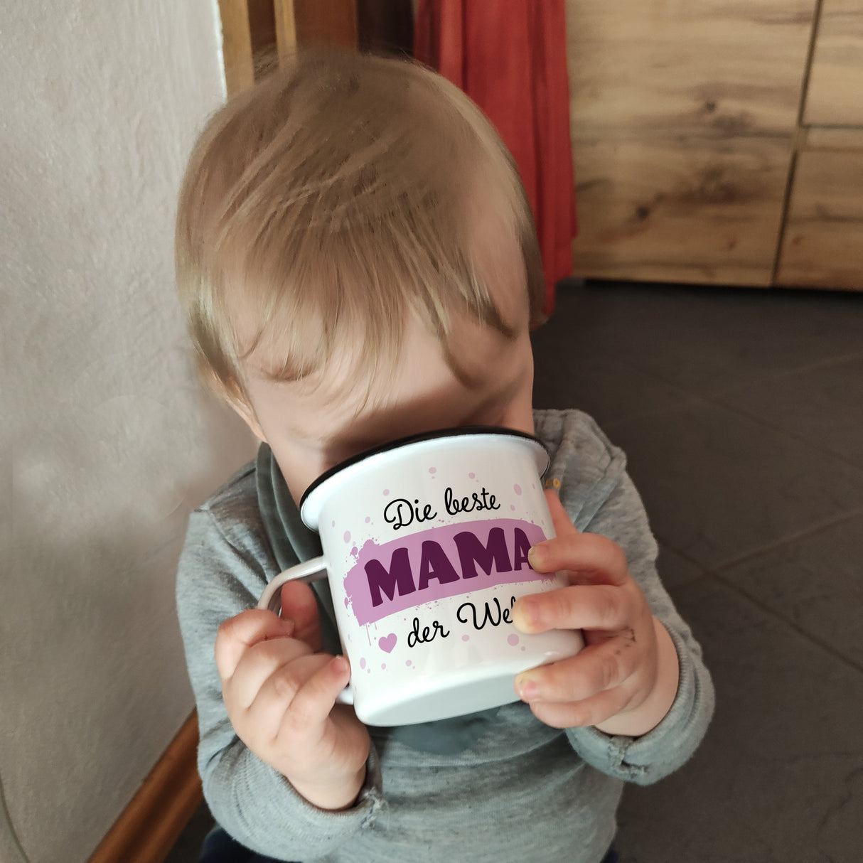 Die beste MAMA der Welt Emaille Tasse