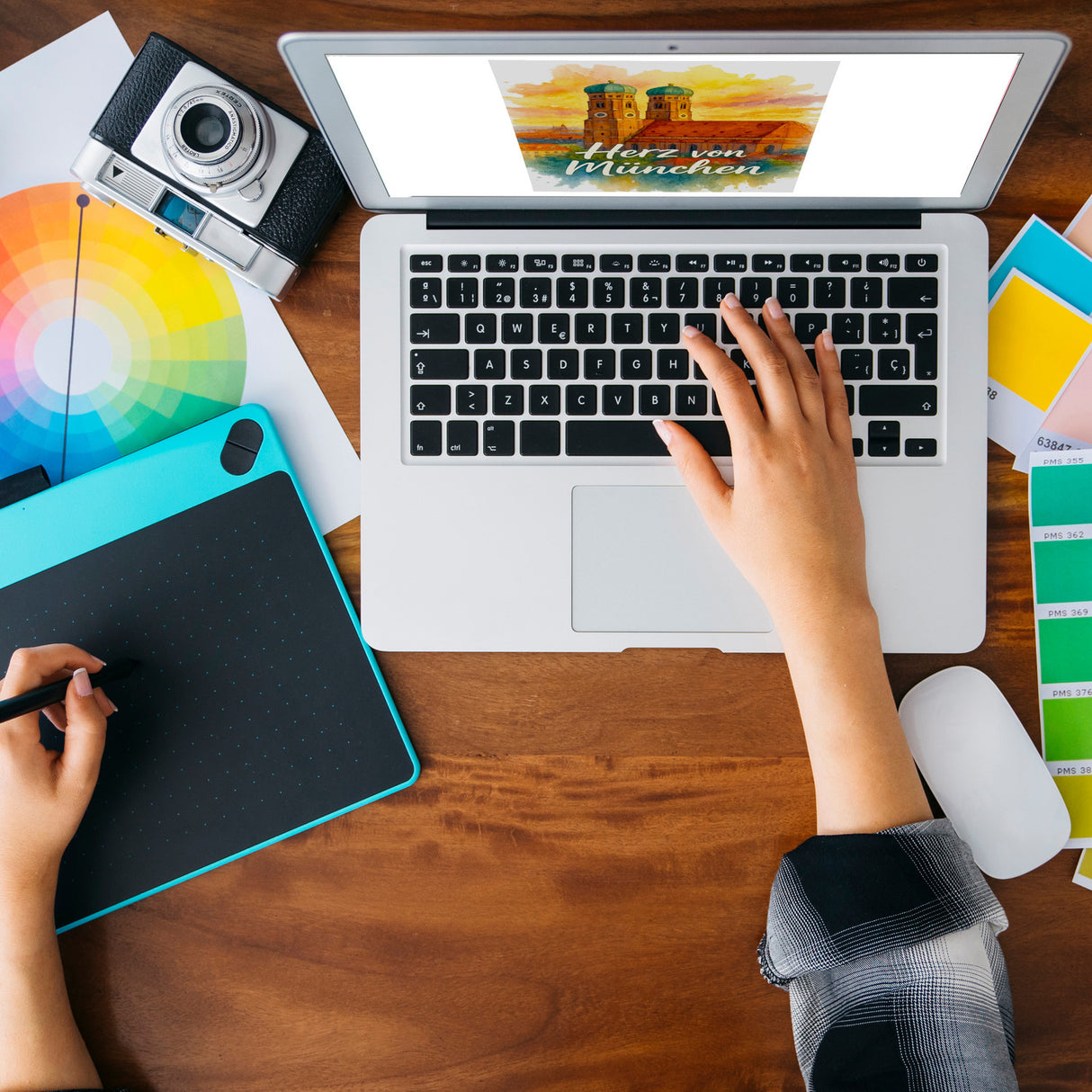 Münchner Frauenkirche Herz von München Schlüsselanhänger