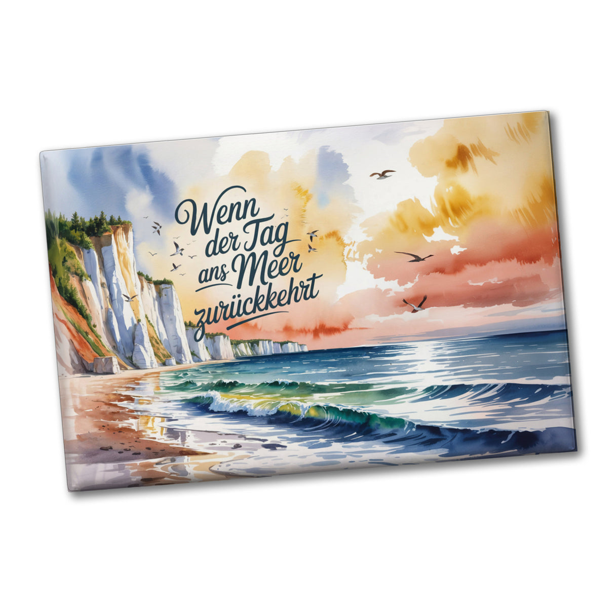 Ostsee Steilküste Rügen Souvenir Magnet - Tag ans Meer zurückkehrt