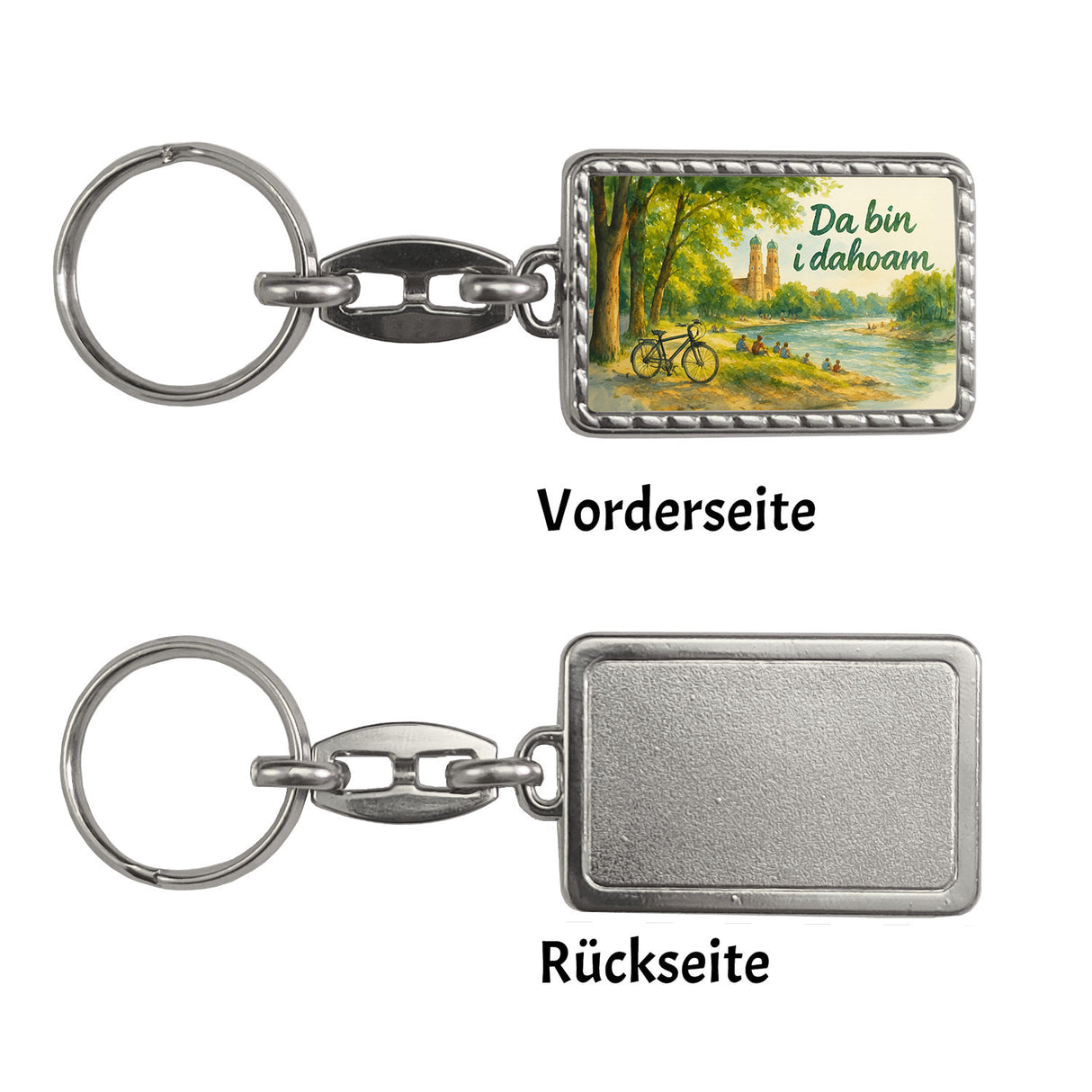 Münchner Frauenkirche Da bin i da hoam Schlüsselanhänger