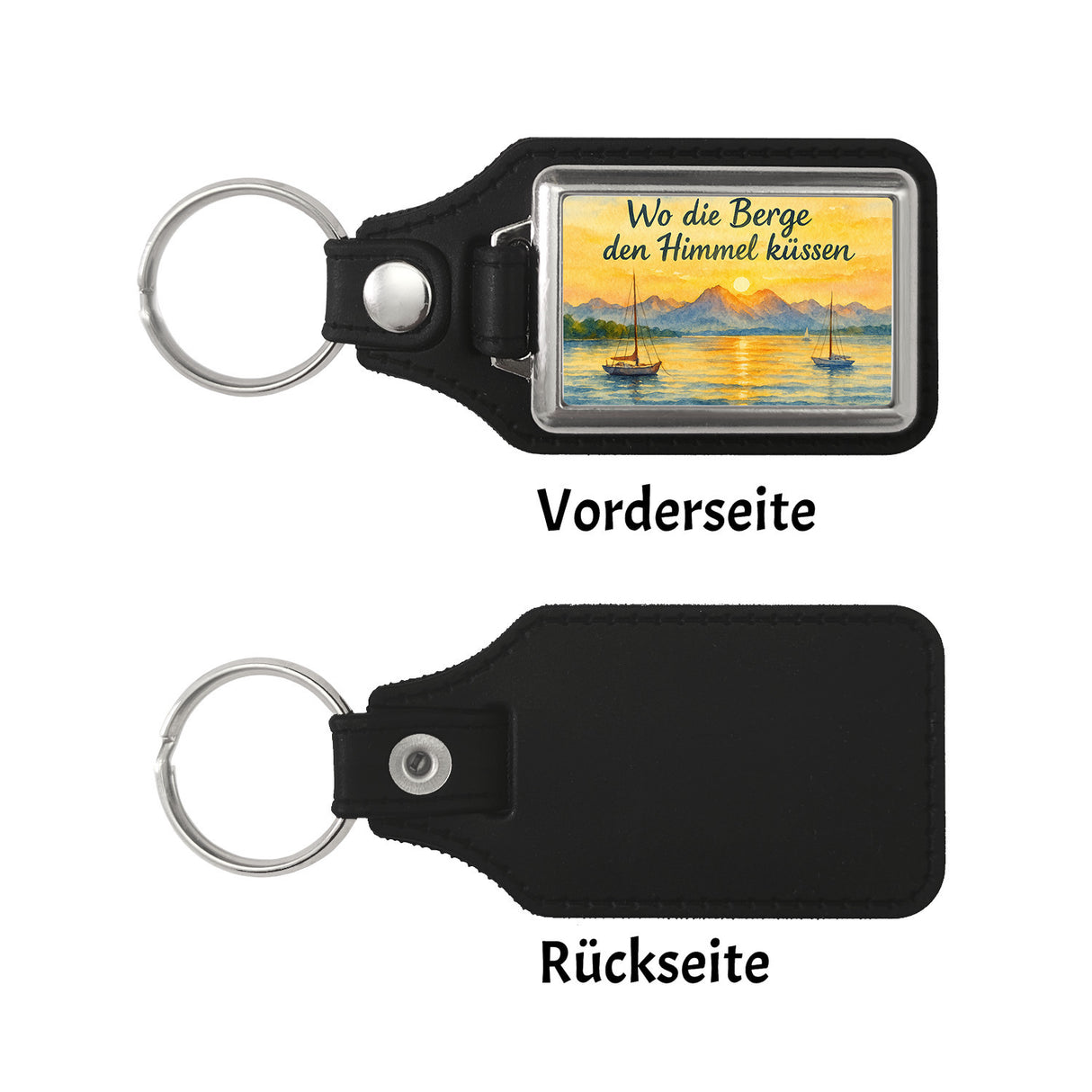 Alpenblick Starnberger See Wo die Berge den Himmel küssen Schlüsselanhänger