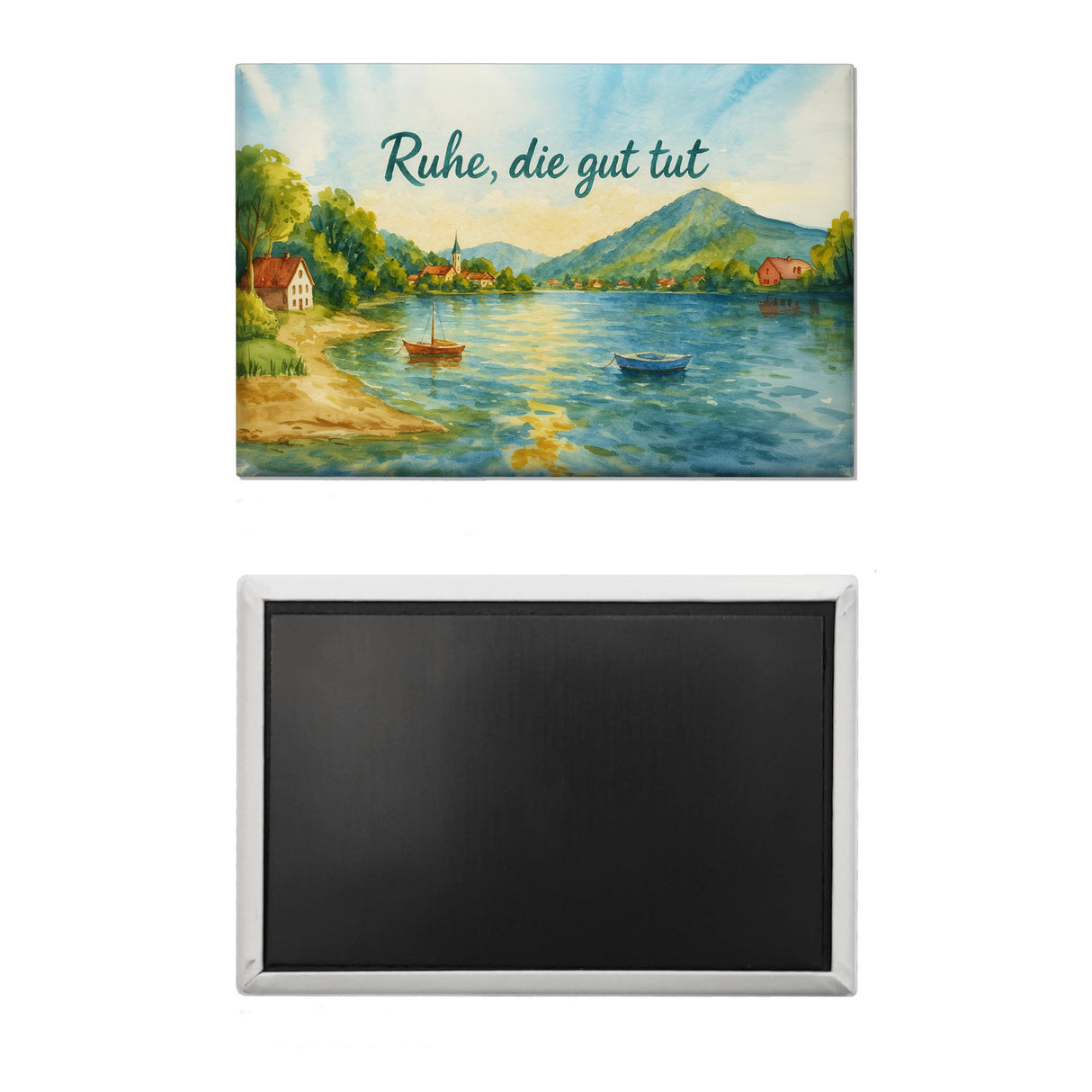 Ruhe, die gut tut Aquarell Tegernsee Souvenir Souvenir Magnet