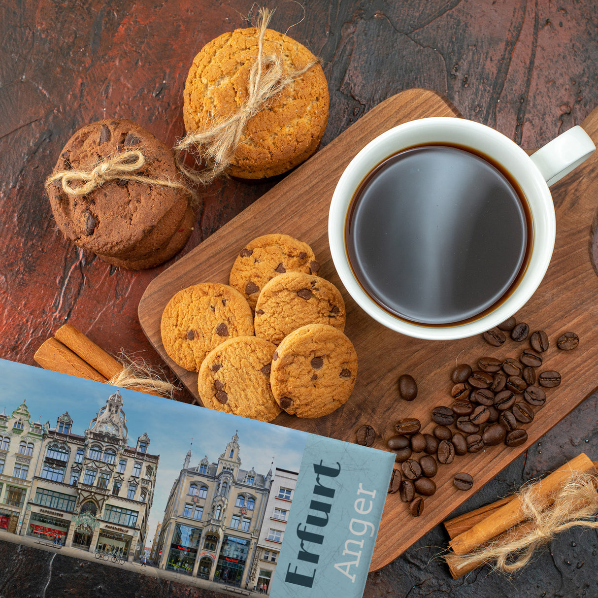 streetline Erfurt Anger Panorama Souvenir Magnet