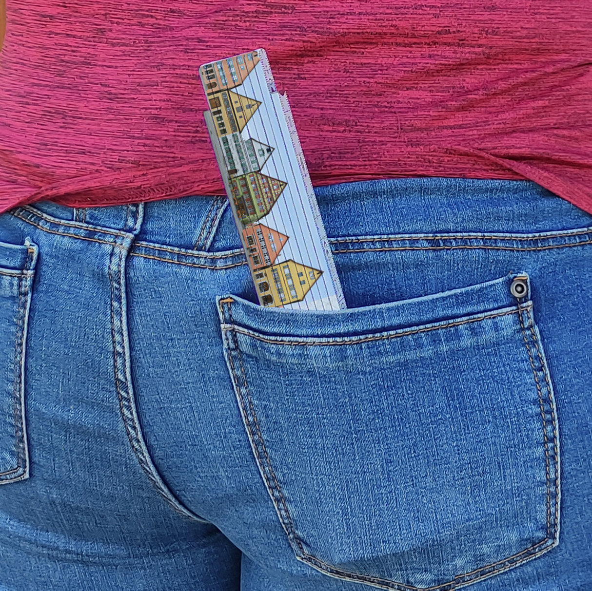 streetline Dinkelsbühl Segringer Straße Meterstab aus Holz