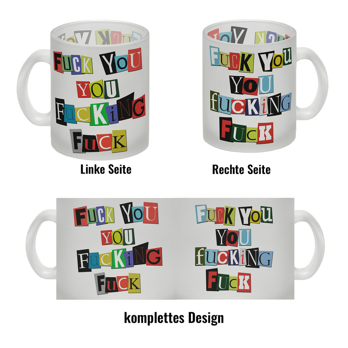 Fuck you you fucking fuck Kaffeebecher