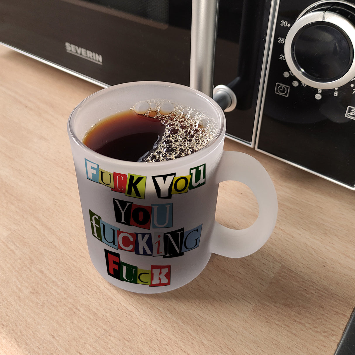 Fuck you you fucking fuck Kaffeebecher