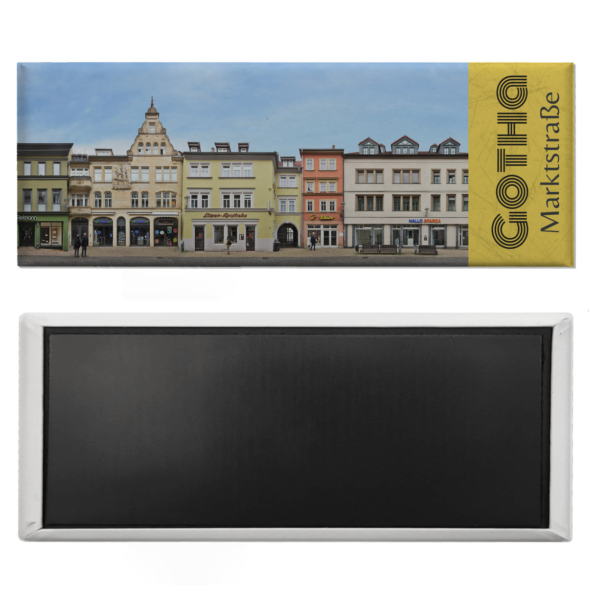streetline Gotha Marktstraße Panorama Souvenir Magnet