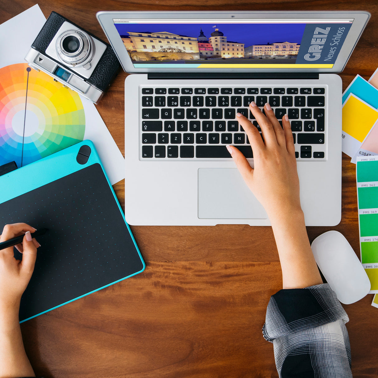 streetline Greiz Neues Schloss Panorama Souvenir Magnet