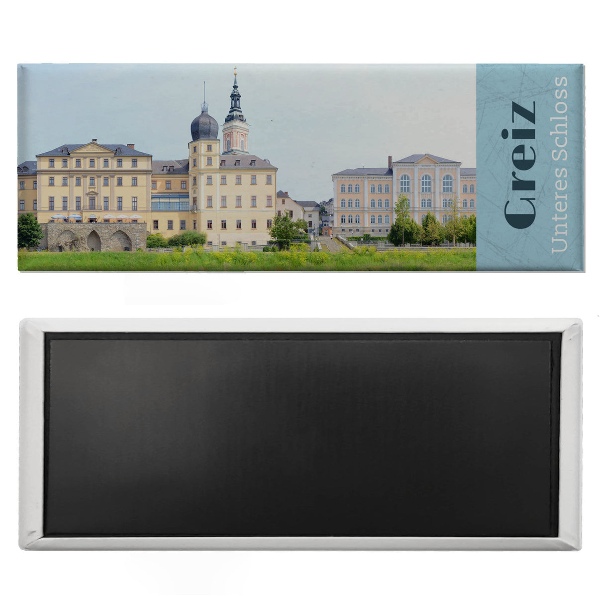 streetline Greiz Unteres Schloss Panorama Souvenir Magnet