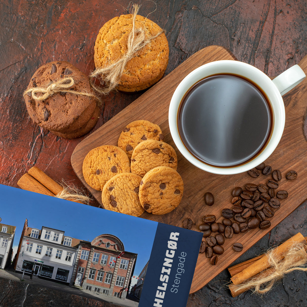 streetline Helsingør Stengade Panorama Souvenir Magnet