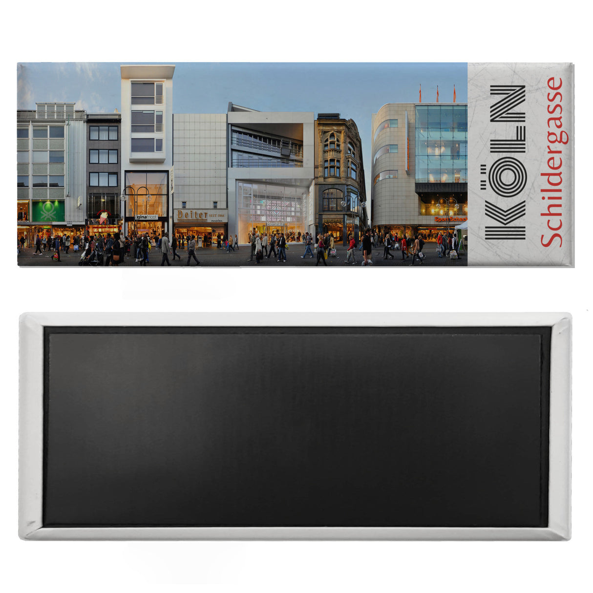 streetline Köln Schildergasse Panorama Souvenir Magnet