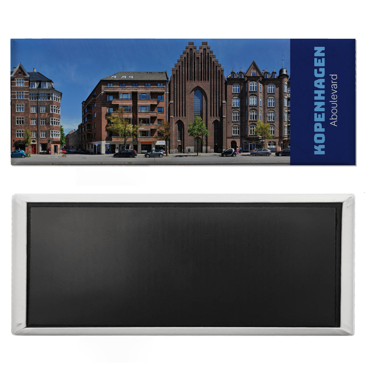 streetline Kopenhagen Aboulevard Panorama Souvenir Magnet
