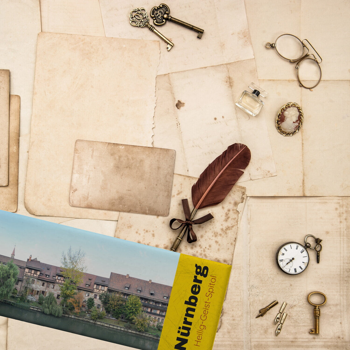 streetline Nürnberg Heilig-Geist-Spital Panorama Souvenir Magnet