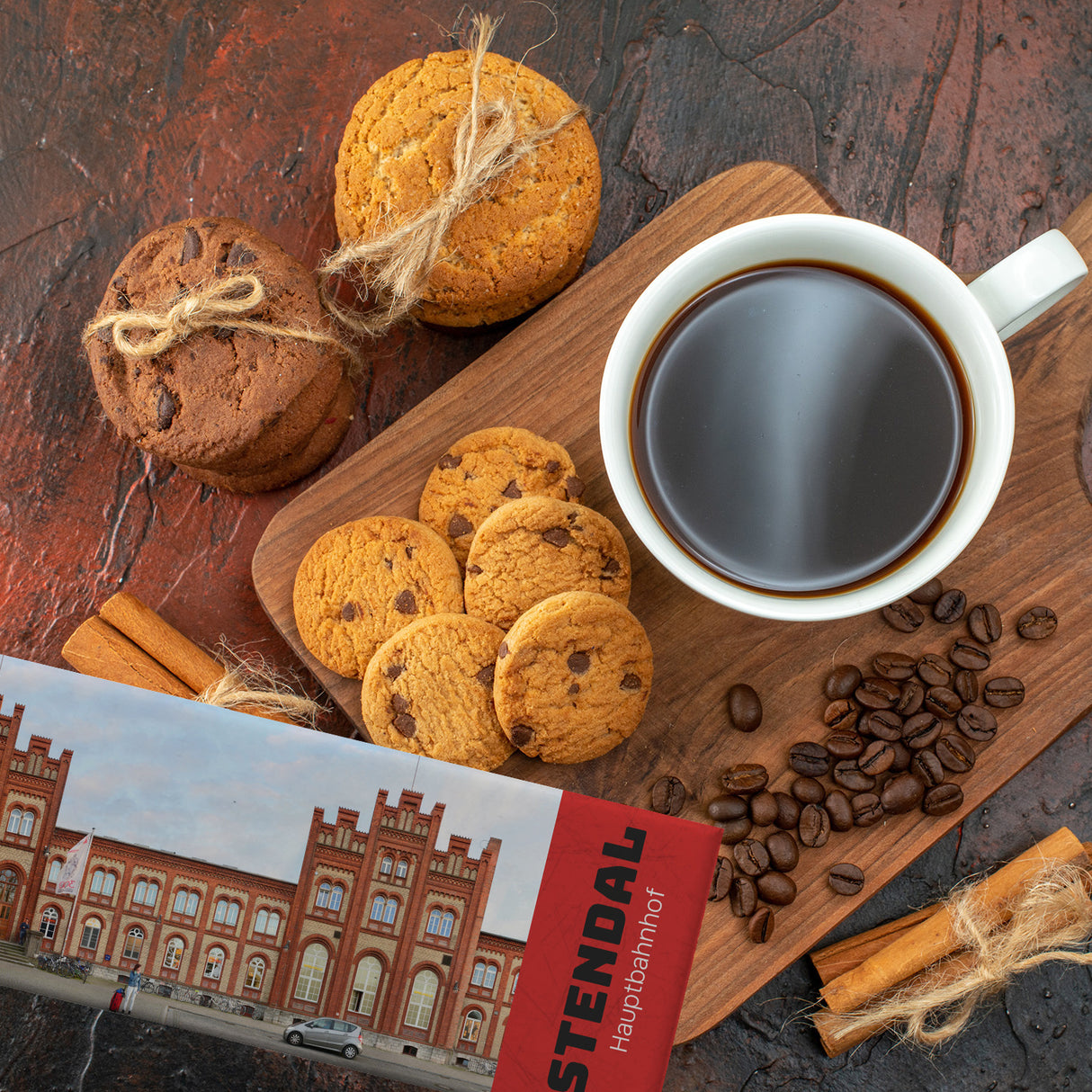 streetline Stendal Hauptbahnhof Panorama Souvenir Magnet