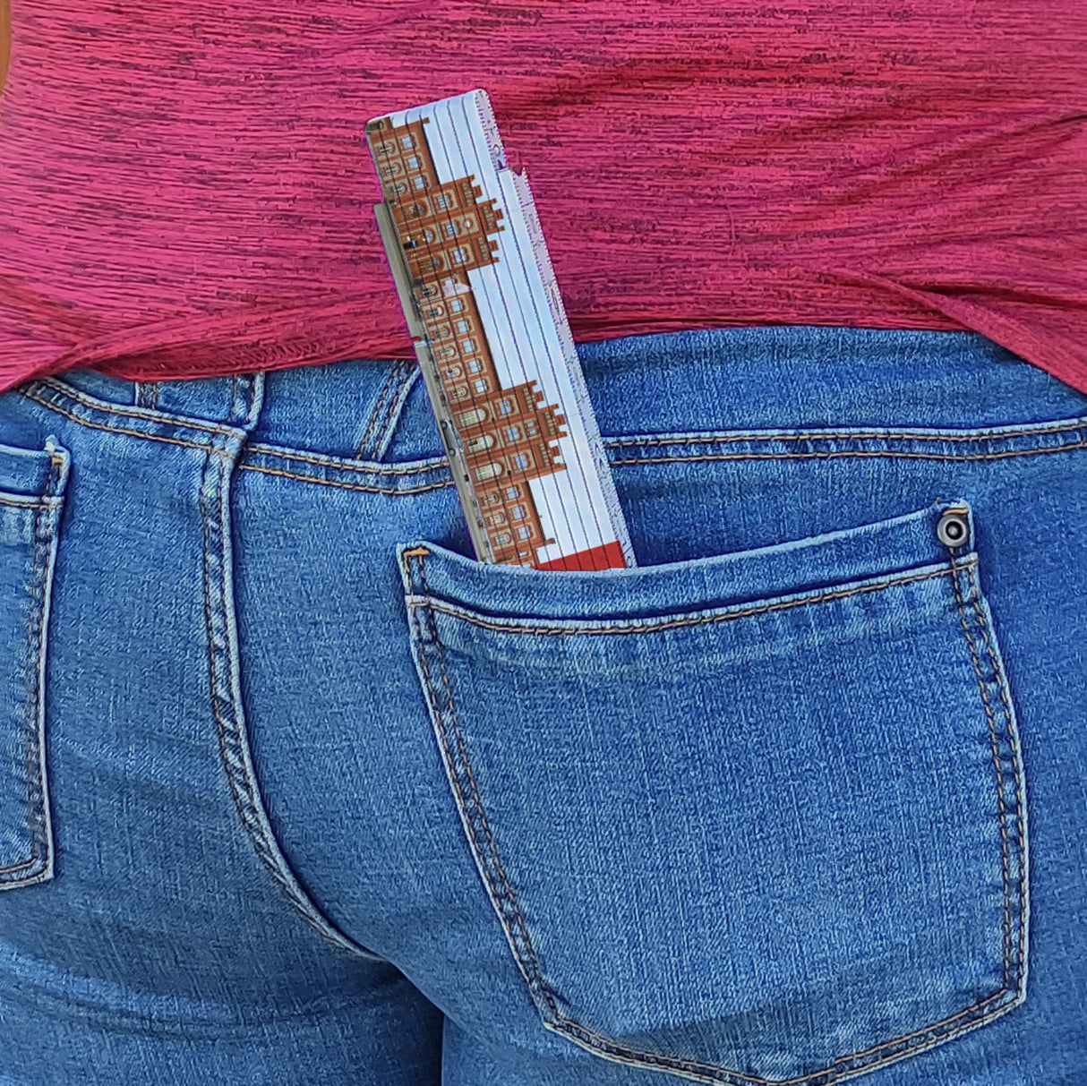 streetline Stendal Hauptbahnhof Meterstab aus Holz