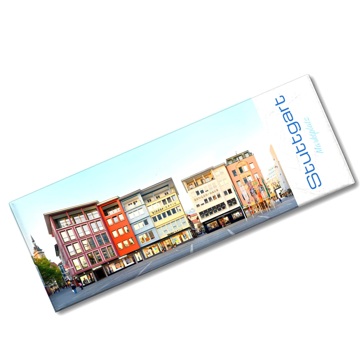 streetline Stuttgart Marktplatz Panorama Souvenir Magnet