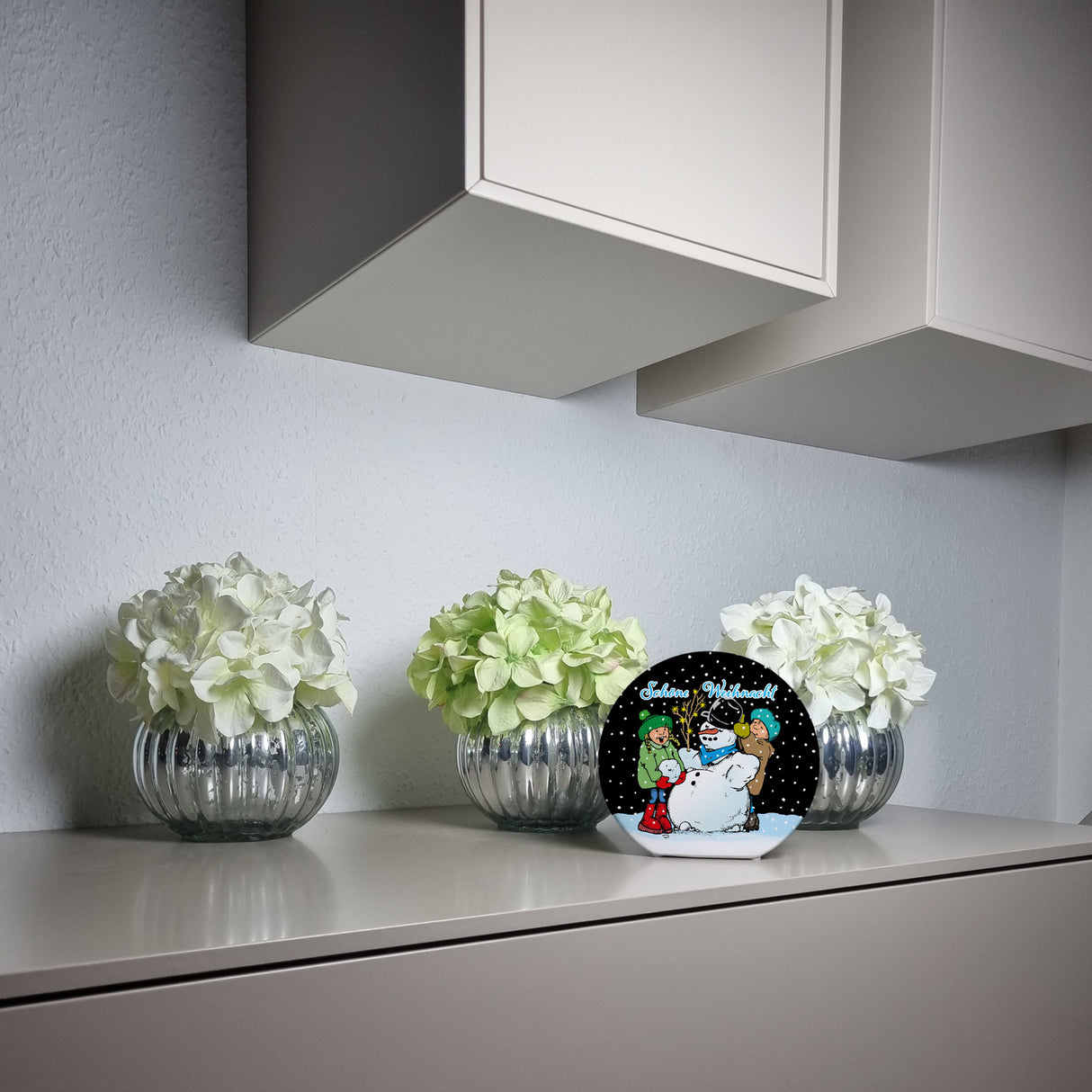 Schneemann Spardose mit Spruch: Frohe Weihnacht