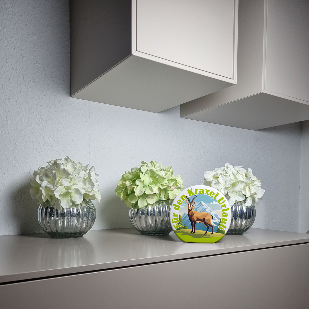 Steinbock Spardose mit Spruch: Für den Kraxel Urlaub