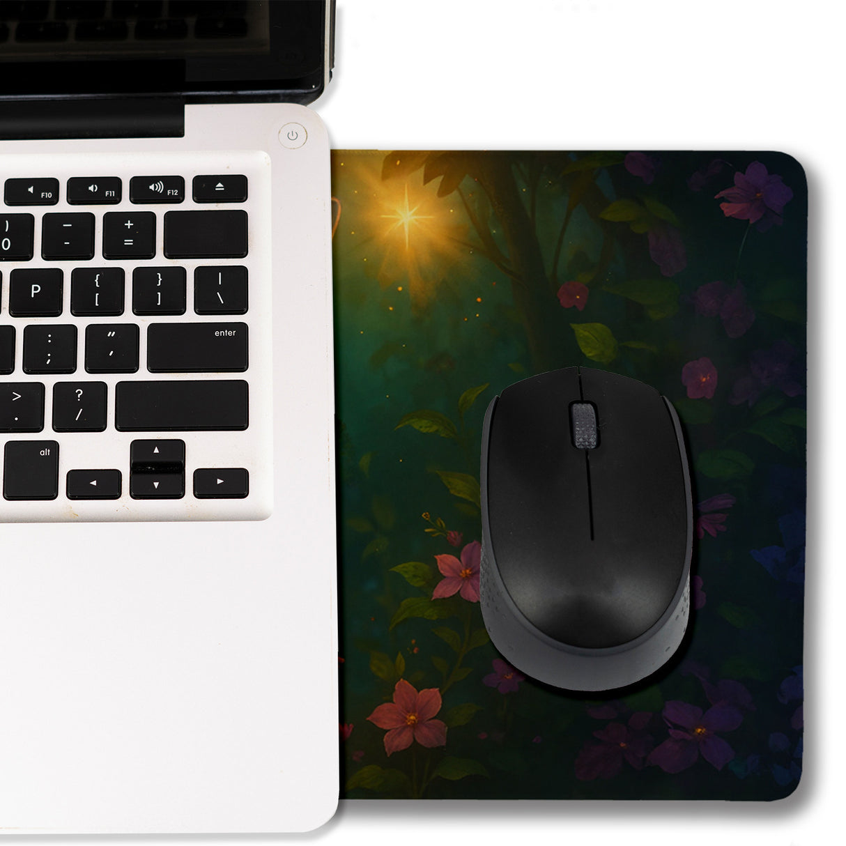 Fee im magischen Wald Schreibtischunterlage 69x31cm XXL Mauspad für Mädchen