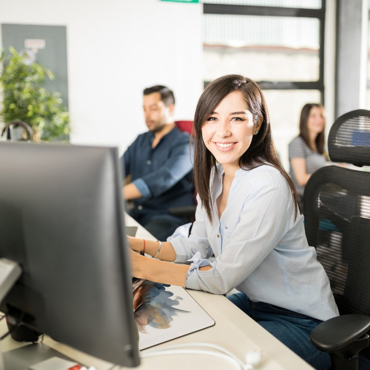 Pferdekopf Aquarell Schreibtischunterlage 69x31cm XXL Mauspad für Pferdefans