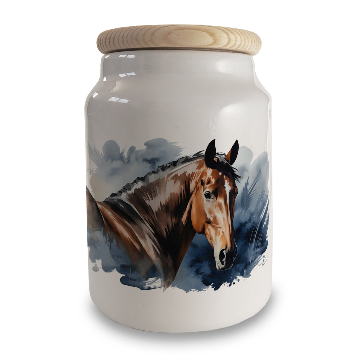 Pferdekopf Aquarell Keksdose für Pferdefans