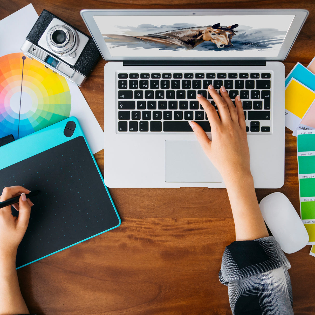 Pferdekopf Aquarell Keksdose für Pferdefans