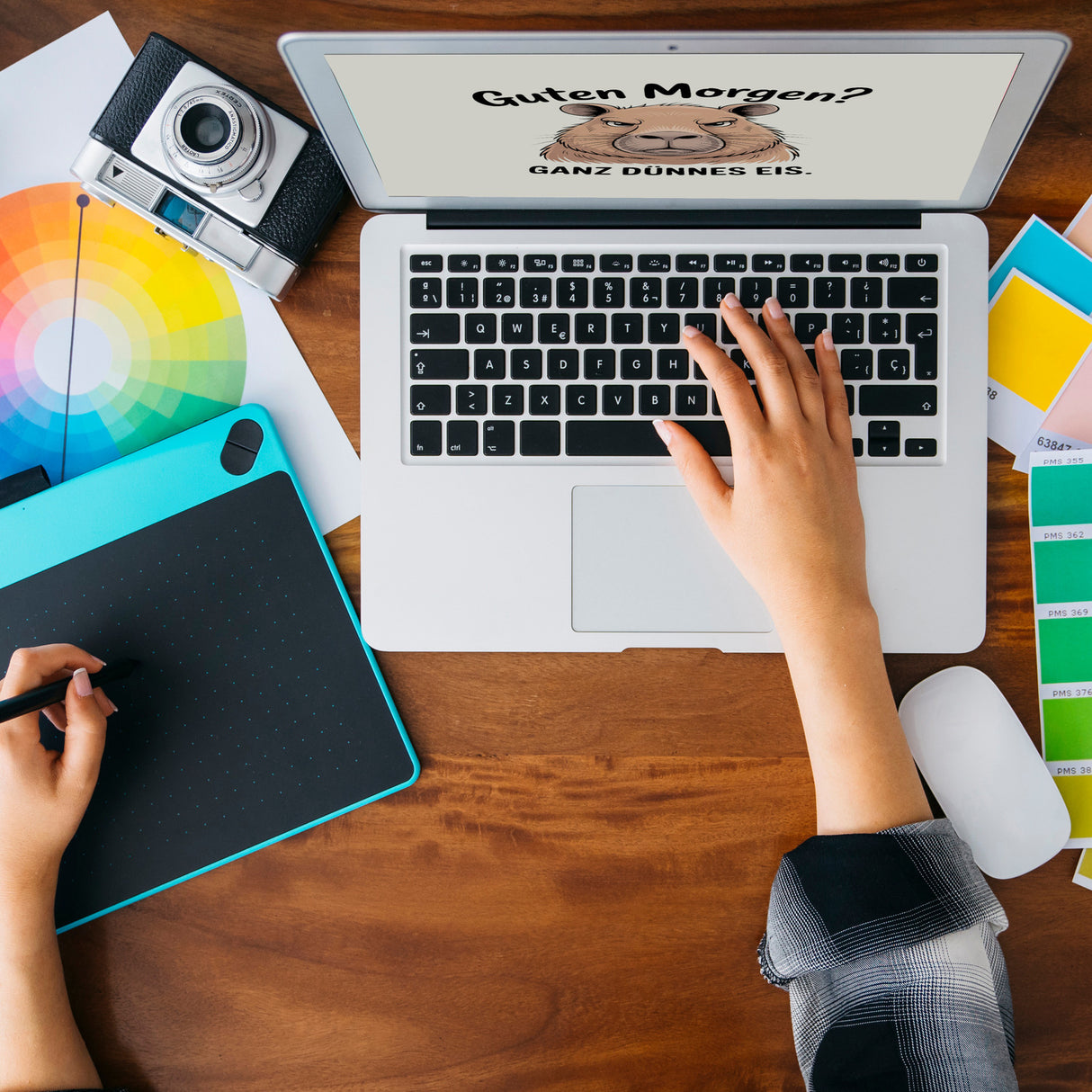 Guten Morgen? Capybara Ganz Dünnes Eis Magnet