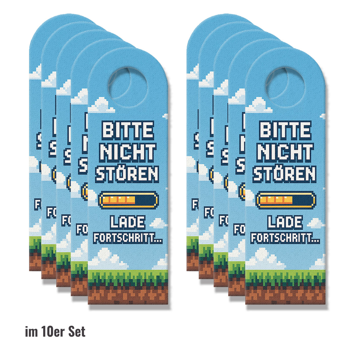 Bitte nicht stören Pixel-Art Zocken Türhänger für Gamer