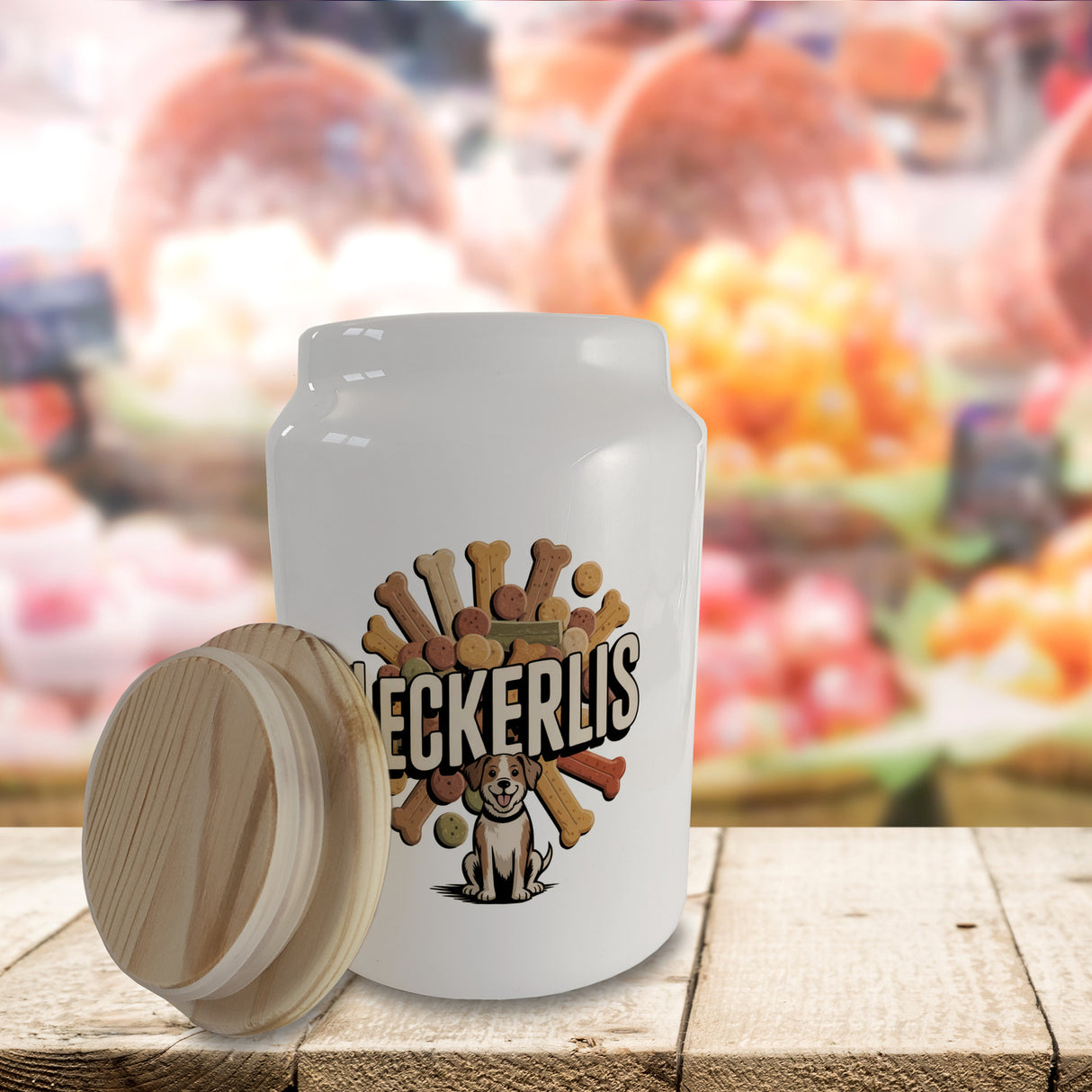 Hund Leckerlis Keksdose im Vintage-Stil für Hundekekse