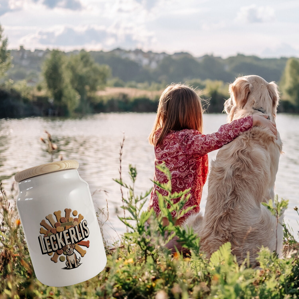 Hund Leckerlis Keksdose im Vintage-Stil für Hundekekse
