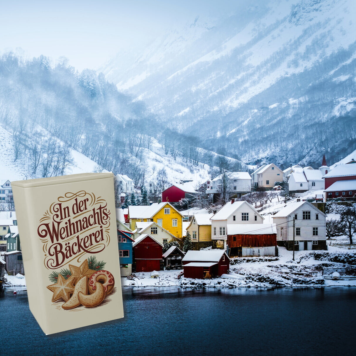 In der Weihnachtsbäckerei Vintage GebäckDose 900ml für Plätzchen