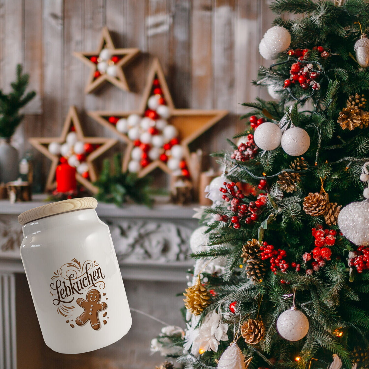 Vintage Lebkuchen Keksdose im Retro Design