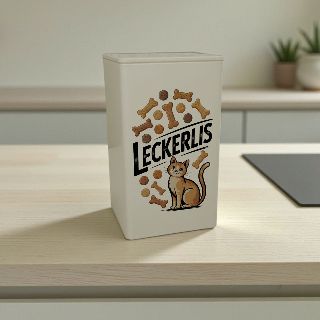 Leckerlis VorratsDose 900ml für Katzensnacks