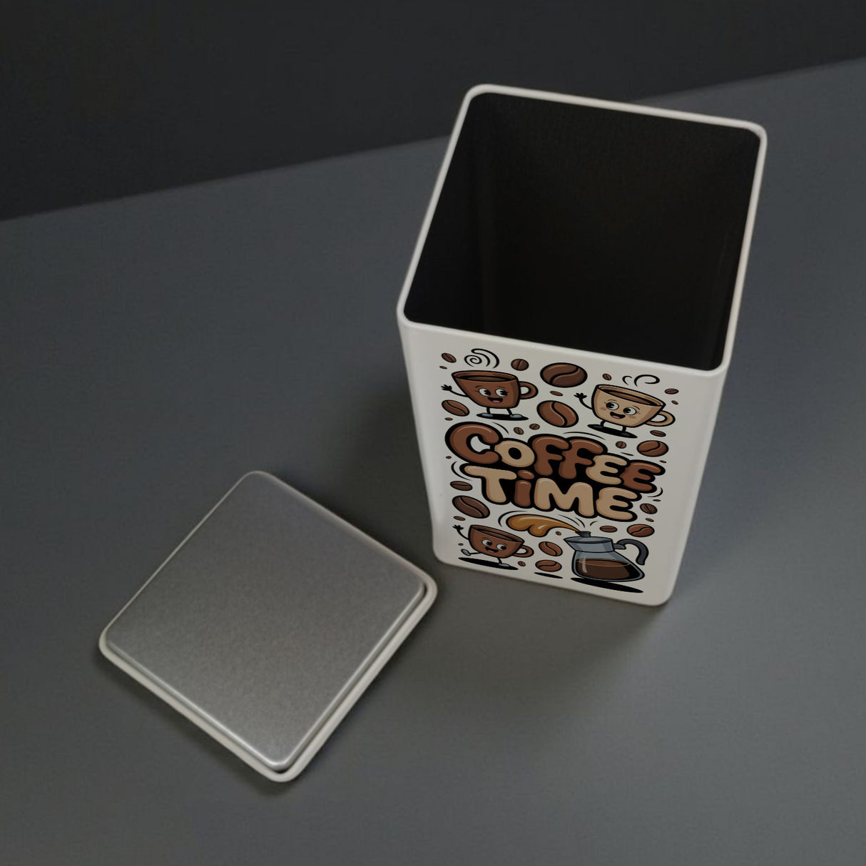 Coffee Time Cartoon KaffeeDose 900ml für Kaffeefans