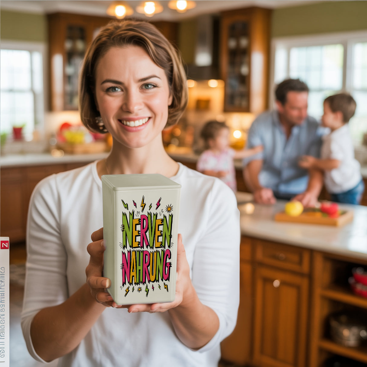 Nervennahrung VorratsDose 900ml im Retro Look für Süßigkeiten
