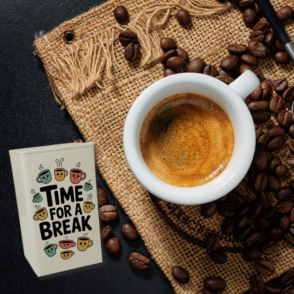 Time for a break VorratsDose 900ml für Kaffee oder Tee