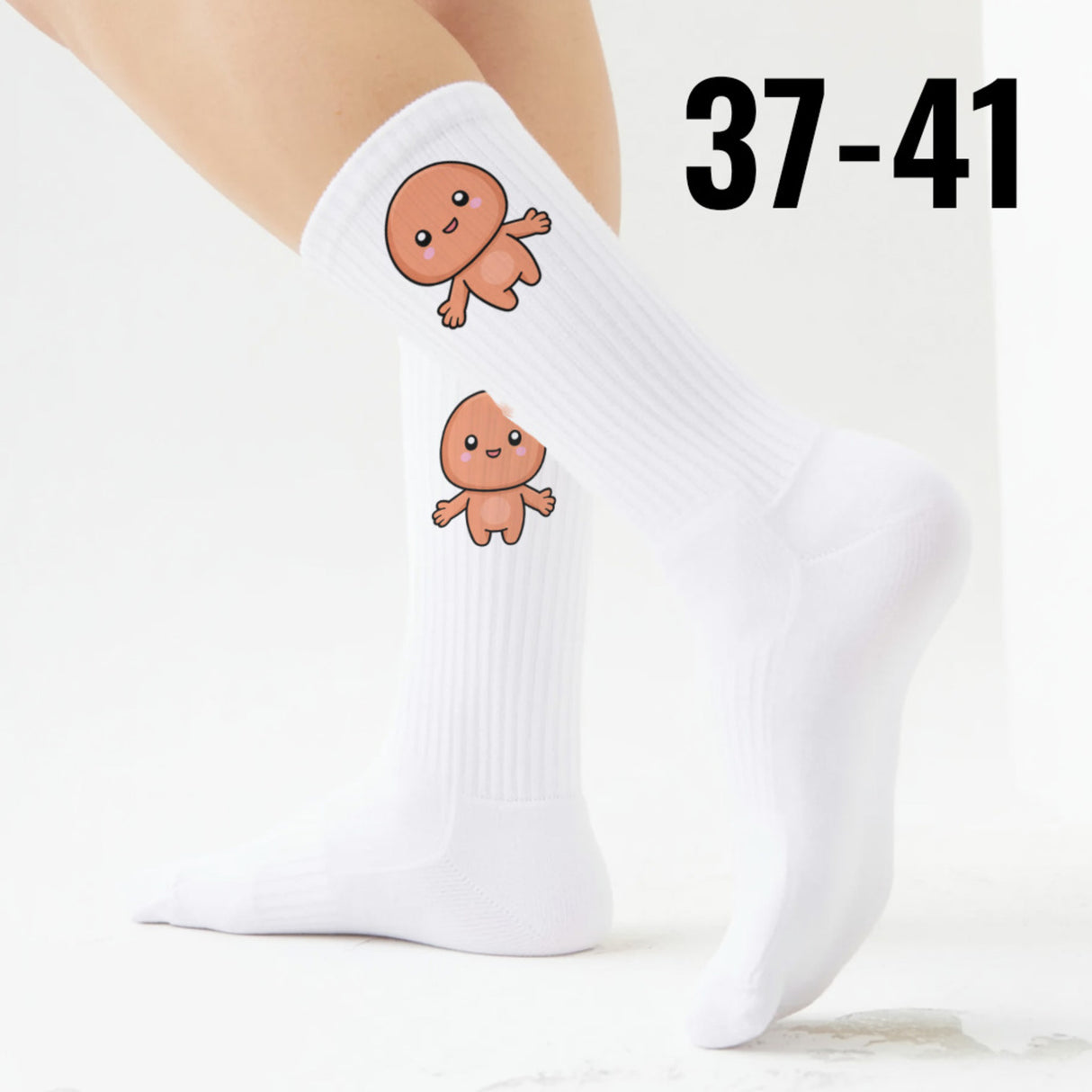 epicsocks Kawaii Friends Hug Me orange Socken in 37-41 im Paar