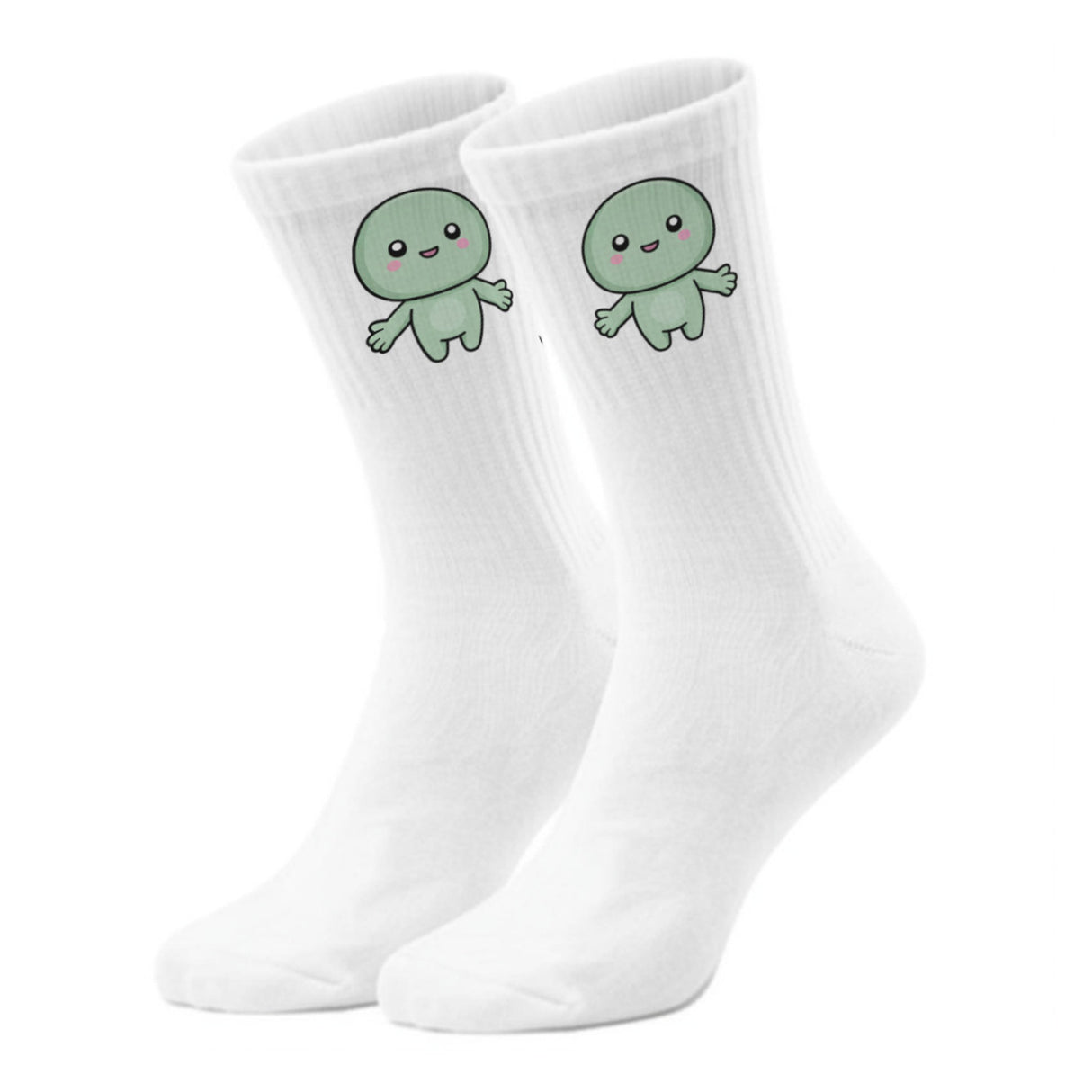 epicsocks Kawaii Friends Hug Me grün Socken in 37-41 im Paar