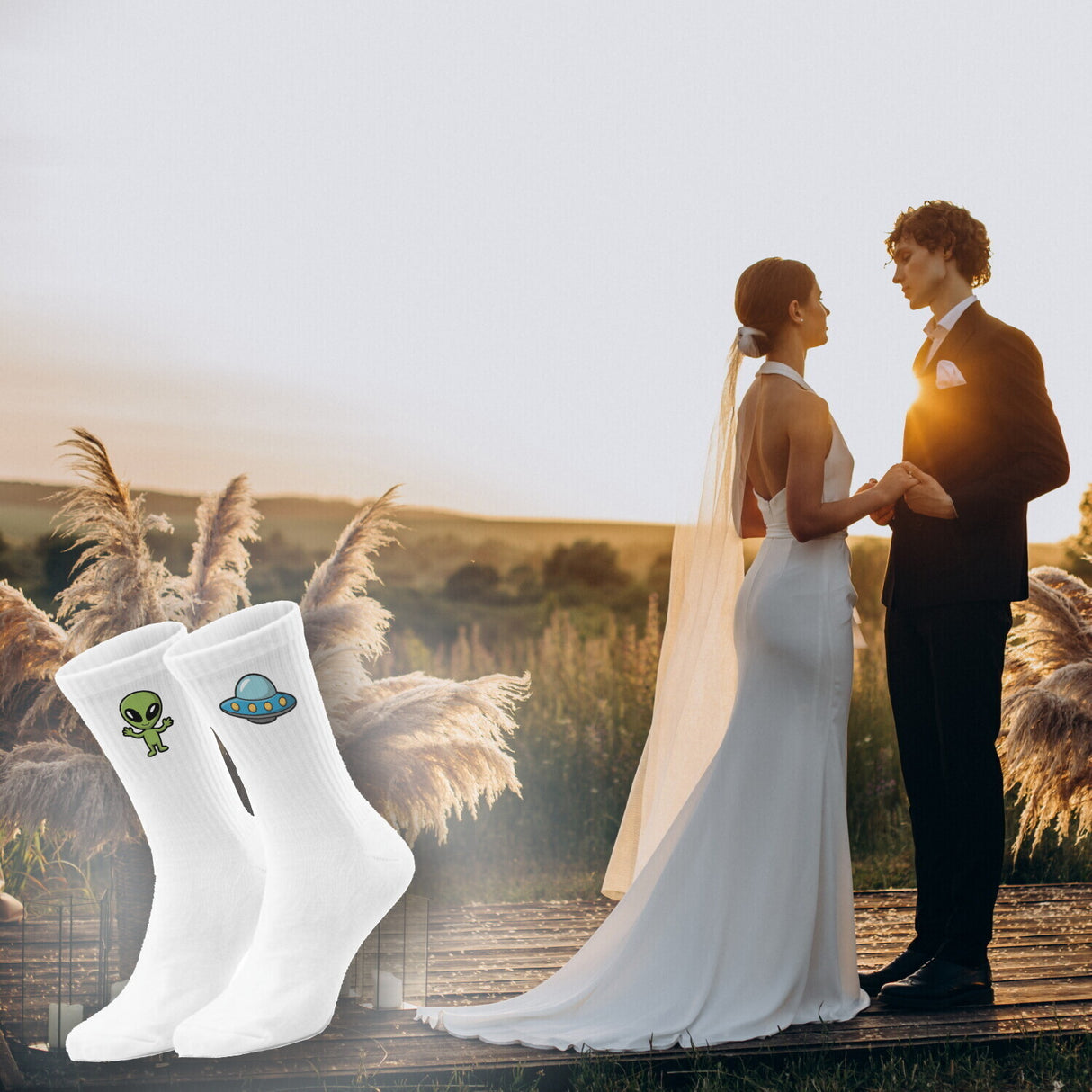 epicsocks Astro Fun Alienspaß Socken in 37-41 im Paar