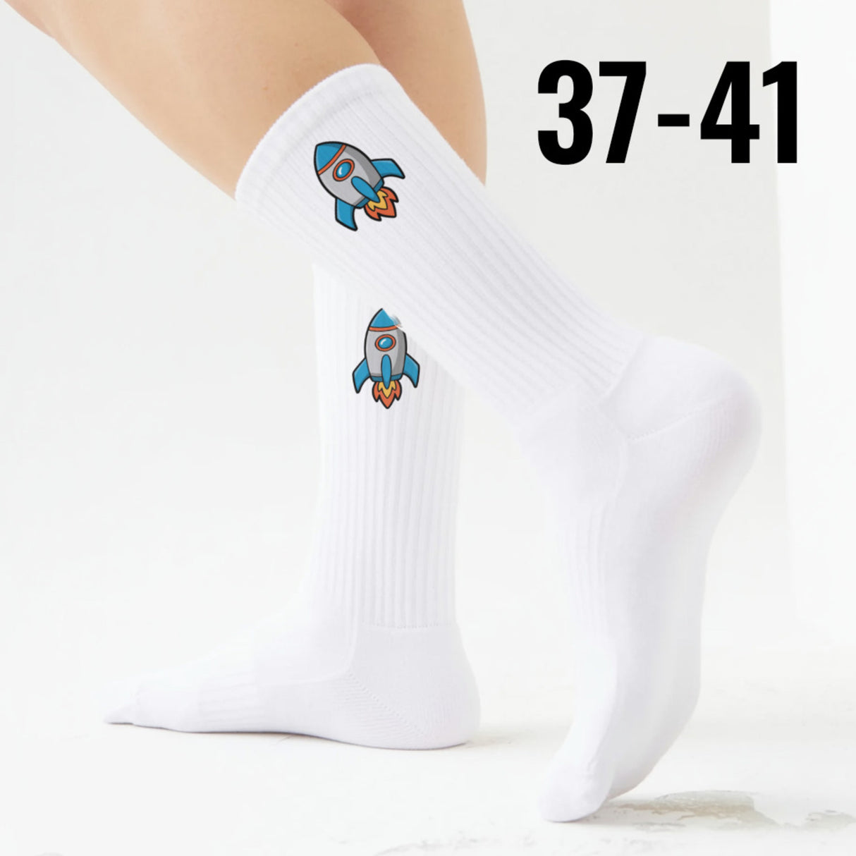 epicsocks Astro Fun Rakete Socken in 37-41 im Paar
