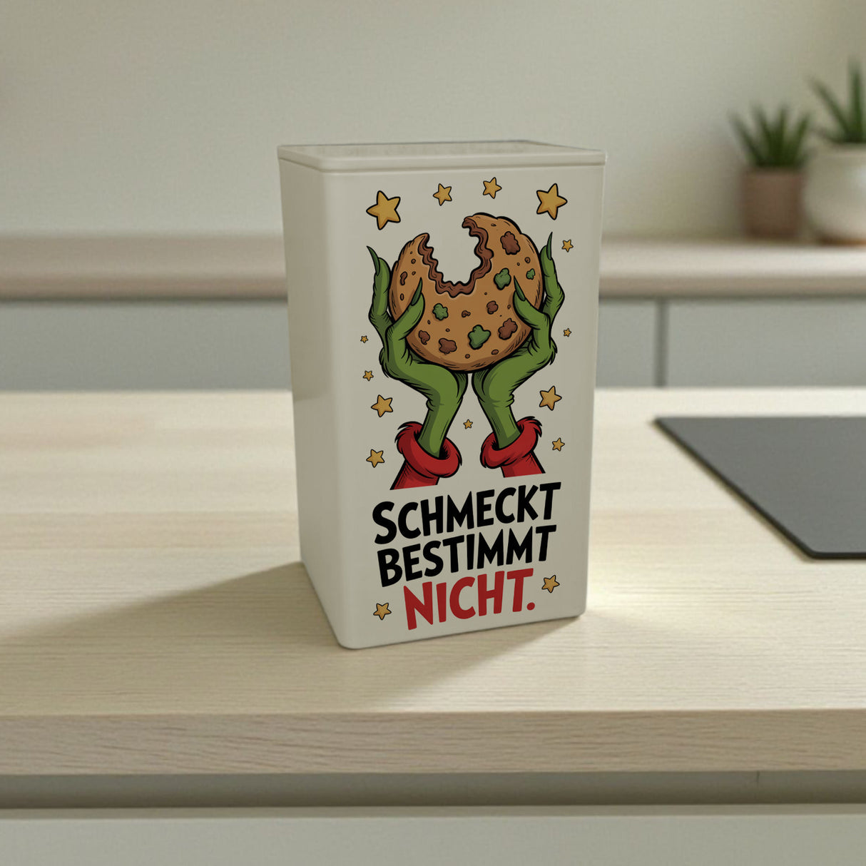 Weihnachtsmuffel GebäckDose 900ml - Schmeckt Bestimmt Nicht