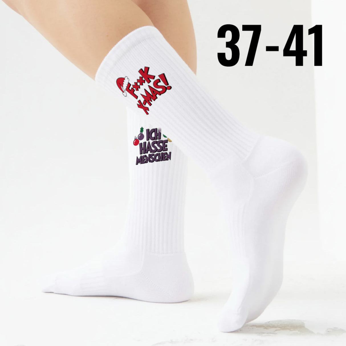 epicsocks Weihnachtsmuffel Socken in 37-41 im 6er Set in Geschenkdose im 6er Set in Geschenkbox