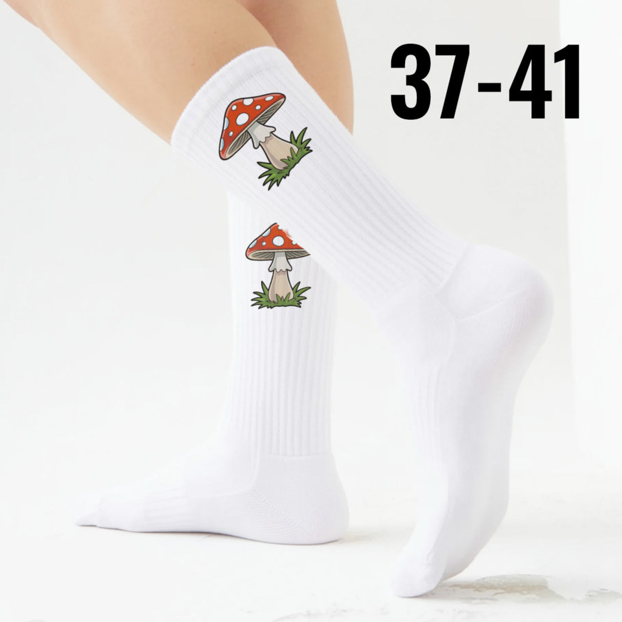 epicsocks LuckySteps Glücksbringer Fliegenpilz Socken in 37-41 im Paar