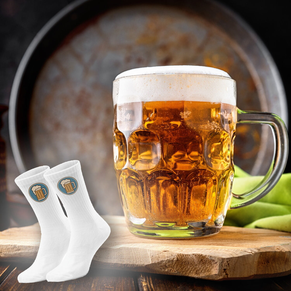 epicsocks Bayernliebe Bierkrug Socken in 37-41 im Paar