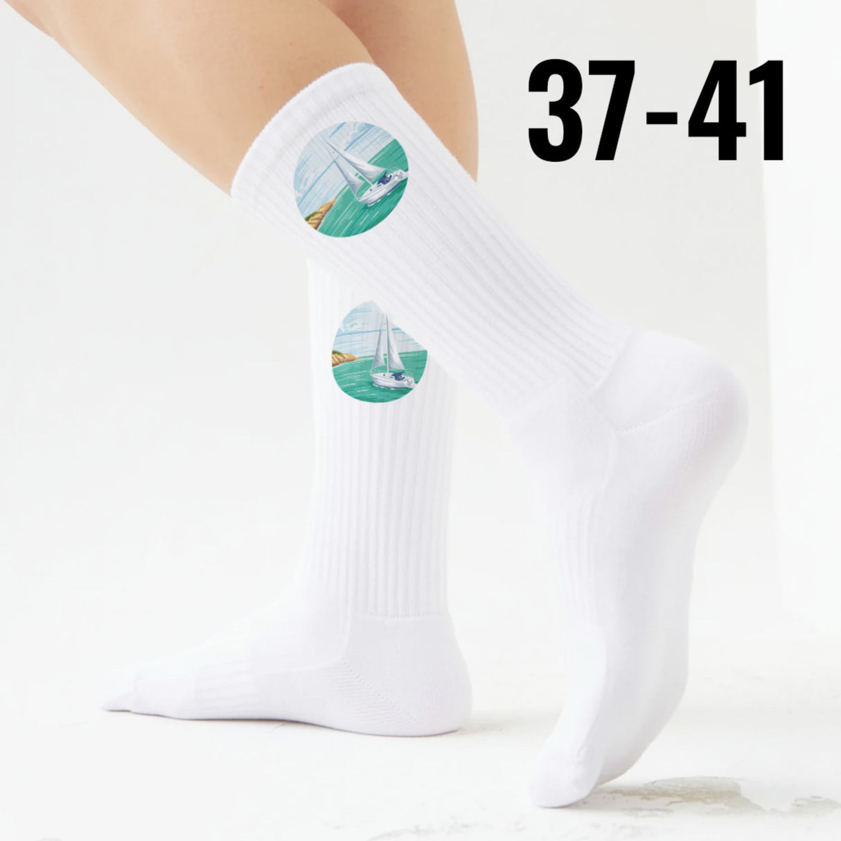 epicsocks Nautik Freude Segelboot Socken in 37-41 im Paar
