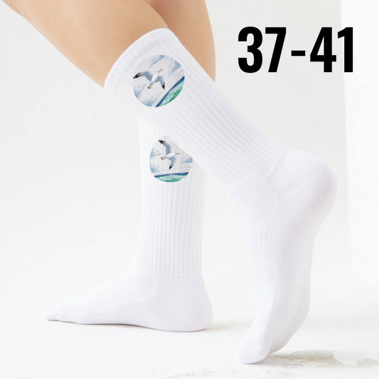 epicsocks Nautik Freude Möwe Socken in 37-41 im Paar